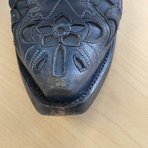 Lane Robin Snip Toe Booties Blue 7.5 - Picture 5 of 14